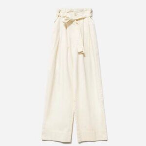 Everlane - The Paper Bag Pant - Organic Cotton - Ivory Cream